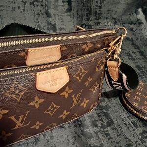 Louis Vuitton multi pochette accessories leather crossbody bag